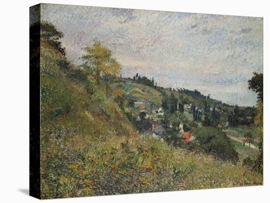 Hillside in Auvers; Sente Et Coteaux D'Auvers-Camille Pissarro-Premier Image Canvas