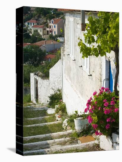 Hillside Vacation Villa Detail, Assos, Kefalonia, Ionian Islands, Greece-Walter Bibikow-Premier Image Canvas