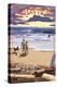 Hilton Head, South Carolina - Beach and Sunset-Lantern Press-Stretched Canvas