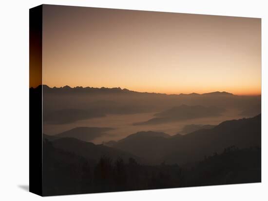 Himalayas at Sunrise, Near Ngarkot, Bagmati, Nepal, Asia-Mark Chivers-Premier Image Canvas