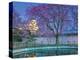 Himeji Castle Behind Blooming Cherry Trees at Twilight-Rudy Sulgan-Premier Image Canvas