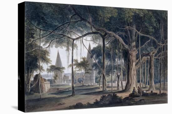 Hindu Temples at Agori, Uttar Pradesh-Thomas & William Daniell-Premier Image Canvas