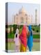 Hindu Women with Veils in the Taj Mahal, Agra, India-Bill Bachmann-Premier Image Canvas