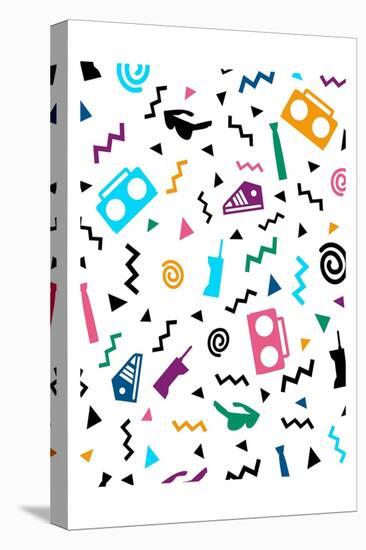 Hip Pop Pattern-Enrique Rodriguez Jr.-Stretched Canvas