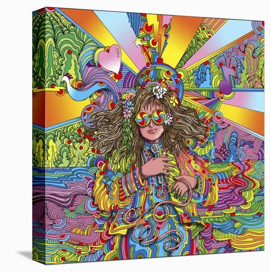 Hippie Chick Swril Glasses-Howie Green-Premier Image Canvas