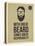 Hipster Quotes: with Greate Beard Comes Great Responsibility-ONiONAstudio-Stretched Canvas