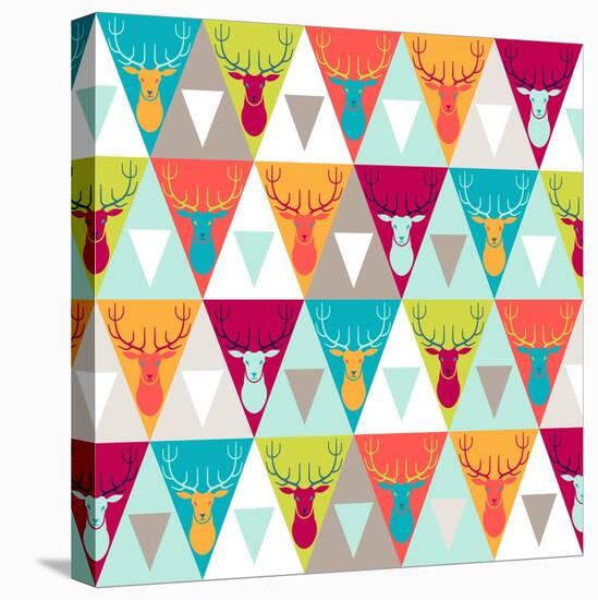 Hipster Style Seamless Pattern-incomible-Stretched Canvas
