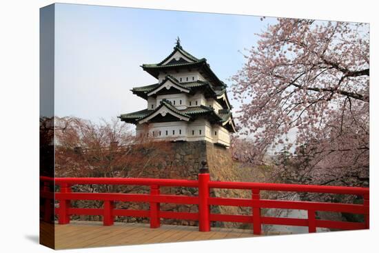 Hirosaki Castle and Cherry Blossoms-tamikosan-Premier Image Canvas