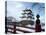 Hirosaki Castle in the Snow, Aomori, Japan-null-Premier Image Canvas