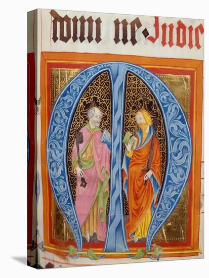 Historiated Initial 'M' with Saints Peter and Paul-German-Premier Image Canvas