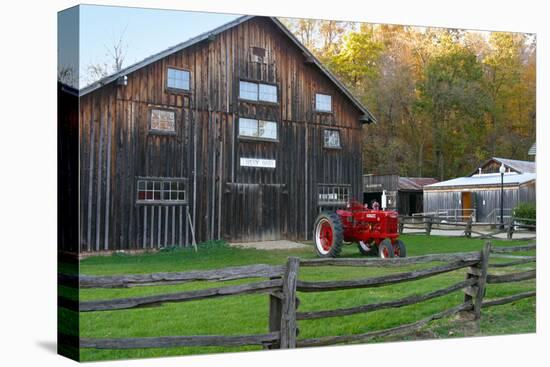 historic barn in Billie Creek village, Indiana, USA-Anna Miller-Premier Image Canvas