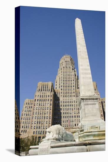 Historic City Hall, McKinley Monument Obelisk, Buffalo, New York, USA-Cindy Miller Hopkins-Premier Image Canvas