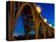 Historic Colorado Bridge Arches at dusk, Pasadena, CA-null-Premier Image Canvas