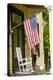 Historic Cooperstown House with Flag, Cooperstown, New York, USA-Cindy Miller Hopkins-Premier Image Canvas