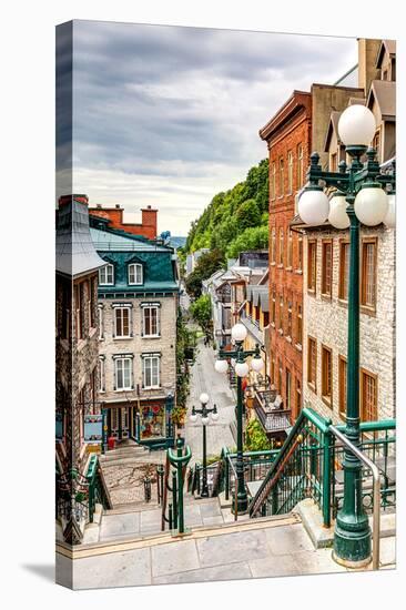 Historic District Old Quebec-null-Stretched Canvas