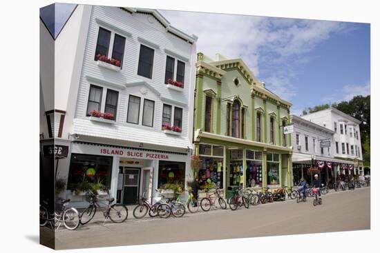 Historic Downtown Streets of Mackinac, Michigan, USA-Cindy Miller Hopkins-Premier Image Canvas