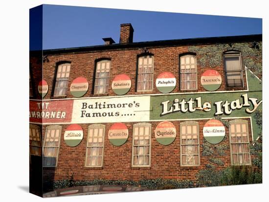 Historic Little Italy Section Signage, Baltimore, Maryland, USA-Bill Bachmann-Premier Image Canvas