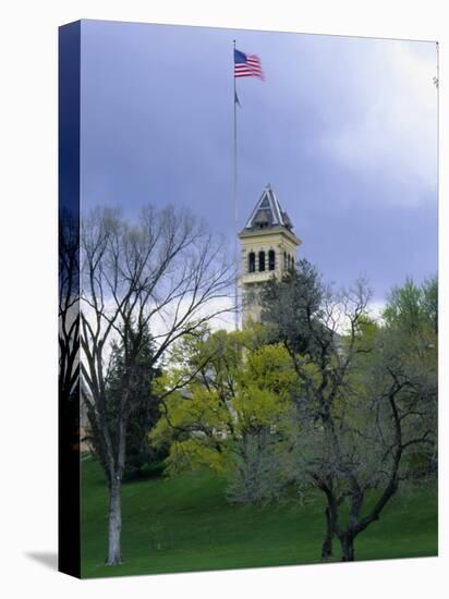 Historic Main Building and Old Main Hill, Utah State University, Logan, Utah, USA-Scott T. Smith-Premier Image Canvas