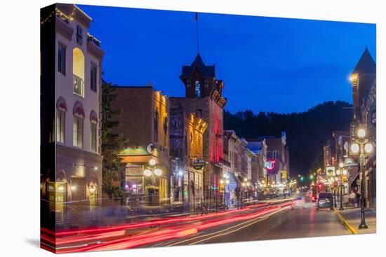 Historic Main Street at Dusk in Deadwood, South Dakota, Usa-Chuck Haney-Premier Image Canvas