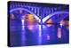 Historic Ninth Street Bridge, Missouri River in Great Falls, Montana, USA-Chuck Haney-Premier Image Canvas