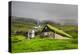 Historic Stone House with Turf Roof on the Island of Streymoy, Saksun, Faroe Islands-Nick Fox-Premier Image Canvas