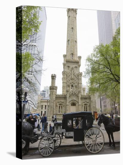 Historic Water Tower, North Michigan Avenue, Chicago, Illinois, USA-Amanda Hall-Premier Image Canvas