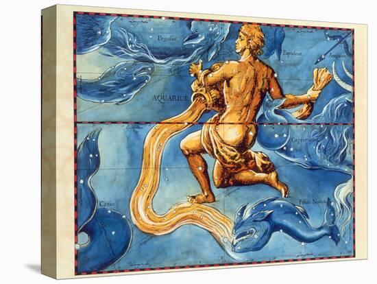 Historical Artwork of the Constellation Aquarius-Detlev Van Ravenswaay-Premier Image Canvas