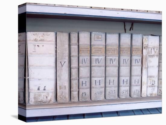 Historical Books at Strahov Monastery, Hradcany, Prague, Czech Republic, Europe-Richard Nebesky-Premier Image Canvas