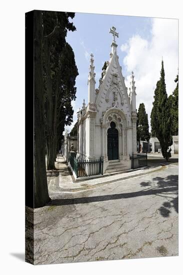 Historical Cemetery, Tombs, Funerary Chambers, Cemiterio Dos Prazeres, Prazeres, Lisbon, Portugal-Axel Schmies-Premier Image Canvas
