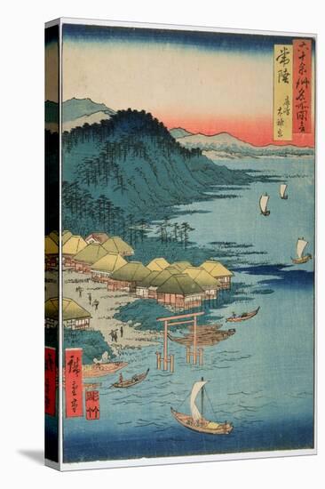 Hitachi Province: Kashima Great Shrine, from the Series 'Illustrations of Famous Places in the…-Ando Hiroshige-Premier Image Canvas