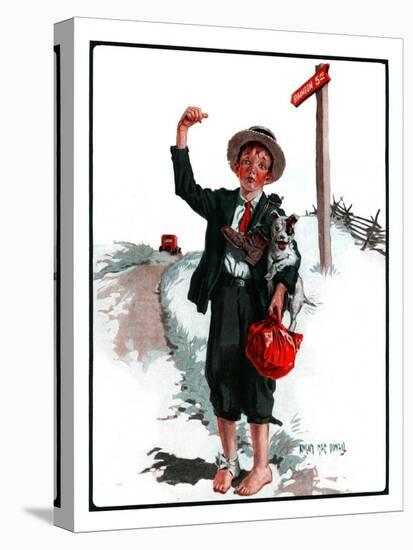 "Hitchhiking Boy,"May 23, 1925-Angus MacDonall-Premier Image Canvas