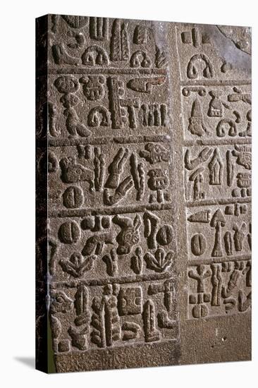 Hittite Hieroglyphs, c9th century BC. Artist: Unknown-Unknown-Premier Image Canvas