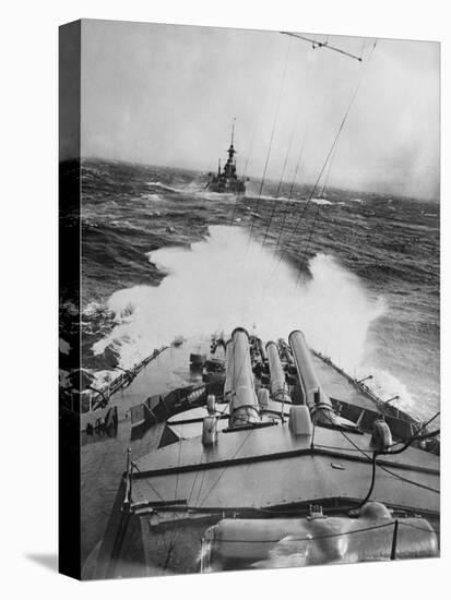 HMS Audacious in a Storm-null-Premier Image Canvas