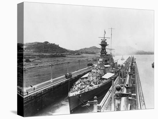 HMS Hood in Panama Canal-null-Premier Image Canvas