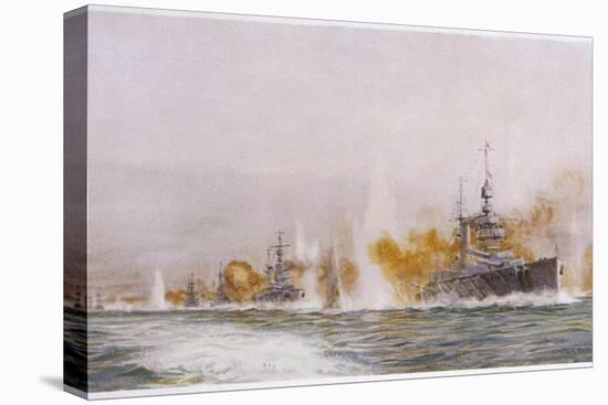 Hms "Lion" Leads the Battle- Cruisers into the Fray at the Battle of Jutland-William Lionel Wyllie-Premier Image Canvas