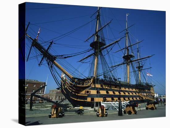 Hms Victory in Dock at Portsmouth, Hampshire, England, United Kingdom, Europe-Nigel Francis-Premier Image Canvas