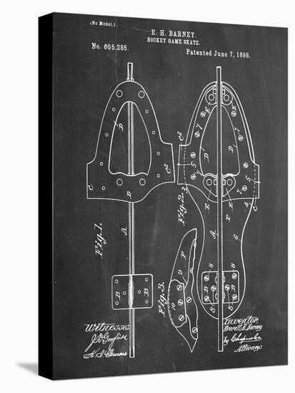 Hockey Skate Patent-null-Stretched Canvas