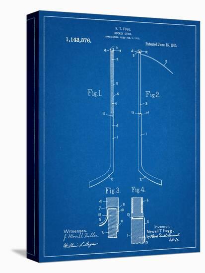 Hockey Stick Patent-null-Stretched Canvas