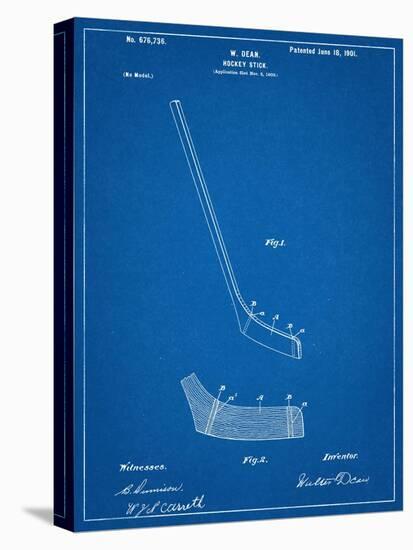Hockey Stick Patent-null-Stretched Canvas
