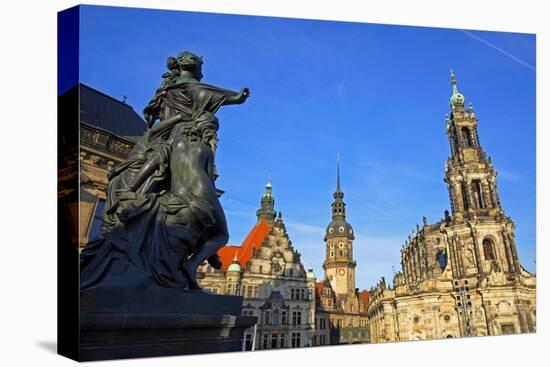 Hofkirche, Dresden, Saxony, Germany, Europe-Hans-Peter Merten-Premier Image Canvas