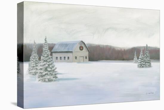 Holiday Winter Barn-James Wiens-Stretched Canvas