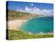 Holidaymakers and Tourists Sunbathing on Porthcurno Beach, Cornwall, England, United Kingdom-Neale Clark-Premier Image Canvas