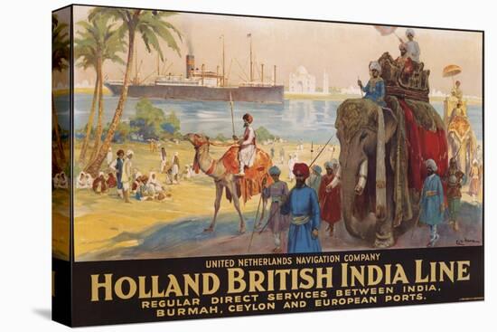Holland British India Line Poster-E.V. Hove-Premier Image Canvas