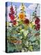 Hollyhocks and Sunflowers, 2005-Christopher Ryland-Premier Image Canvas