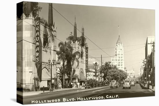 Hollywood Boulevard, Hollywood, California-null-Stretched Canvas