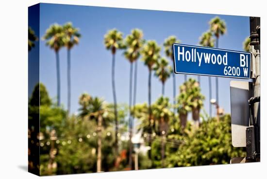 Hollywood Boulevard Sign-null-Stretched Canvas