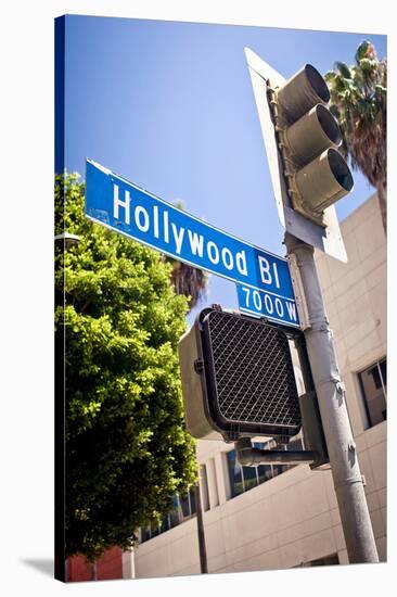 Hollywood Boulevard Sign-null-Stretched Canvas