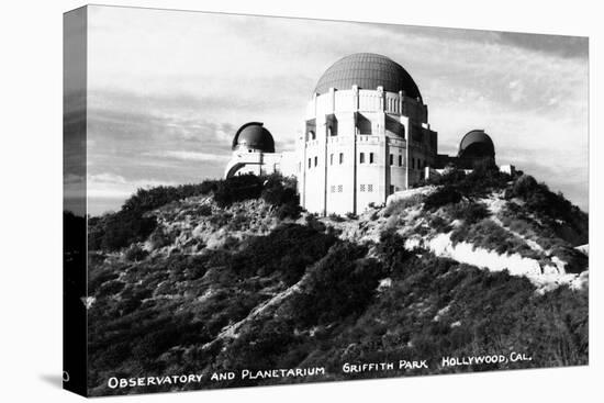 Hollywood, California - Griffith Park Observatory and Planetarium-Lantern Press-Stretched Canvas