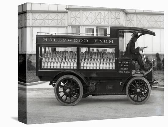 Hollywood Farm Milk Delivery Truck, Seattle, 1913-null-Premier Image Canvas