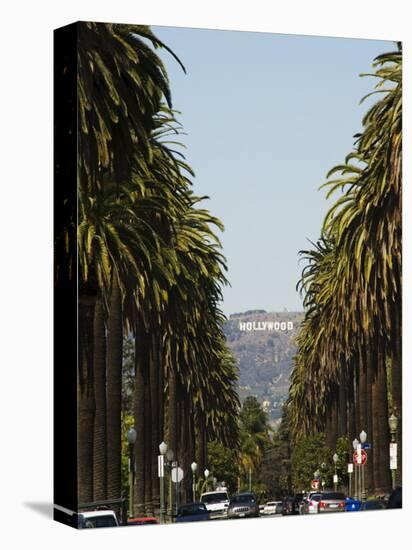 Hollywood Hills and the Hollywood Sign, Los Angeles, California, USA-Kober Christian-Premier Image Canvas